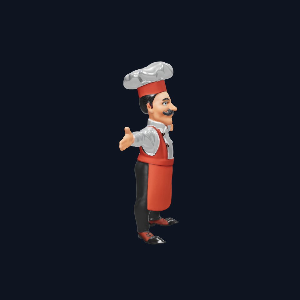 Charming Chef Character model pack